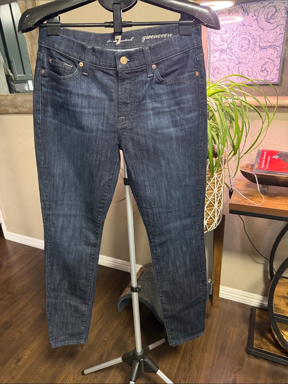 7 For All Mankind Indigo Stretch Skinny Jeans